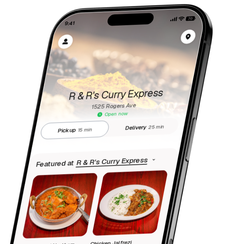R & R's Curry Express app preview